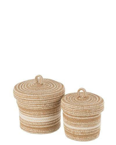 Körbe Jute 2er