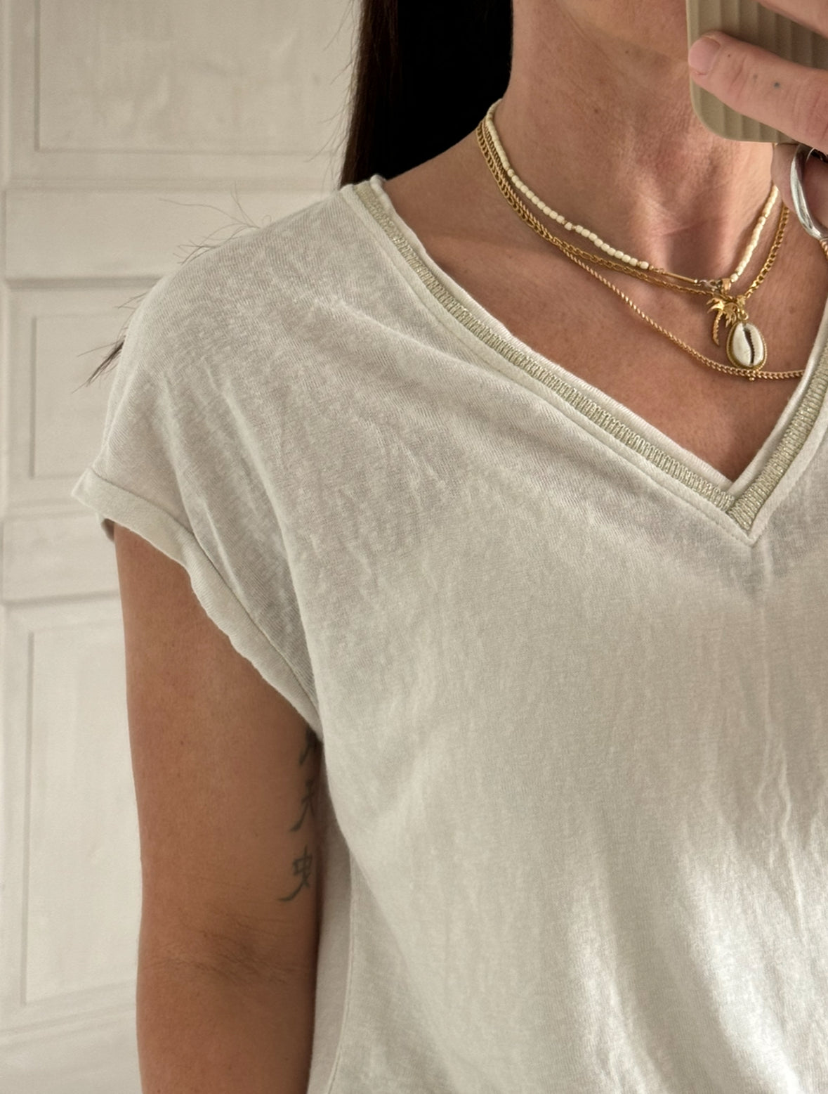 Tshirt goldrand