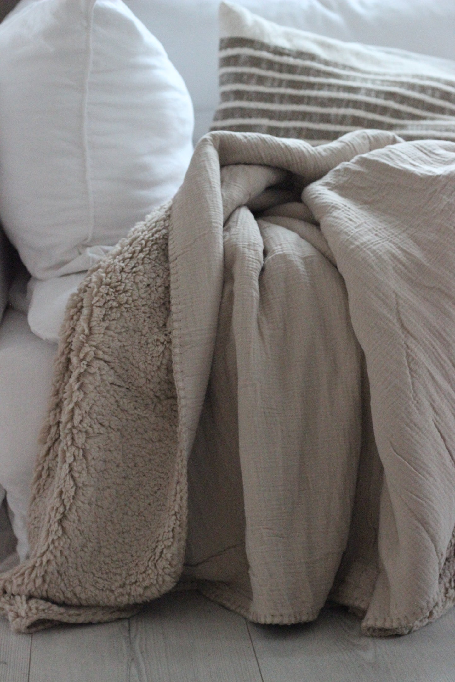 Decke Musselin Teddy