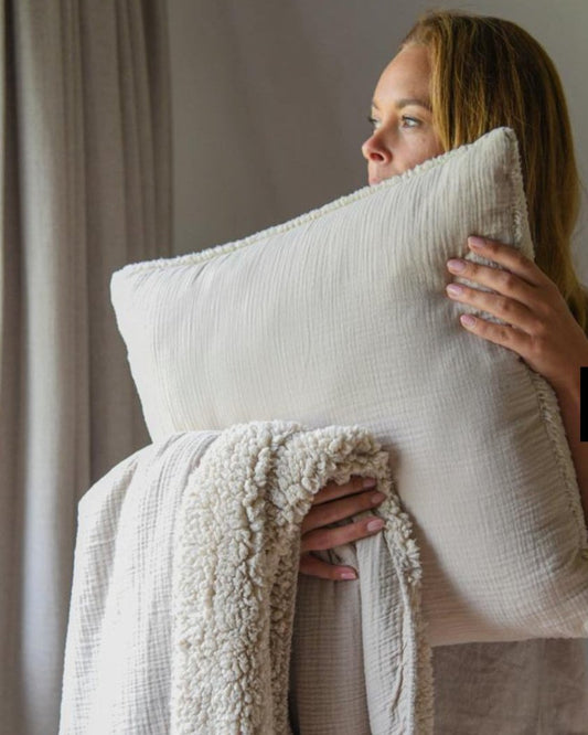 Kissen Teddy/Musselin