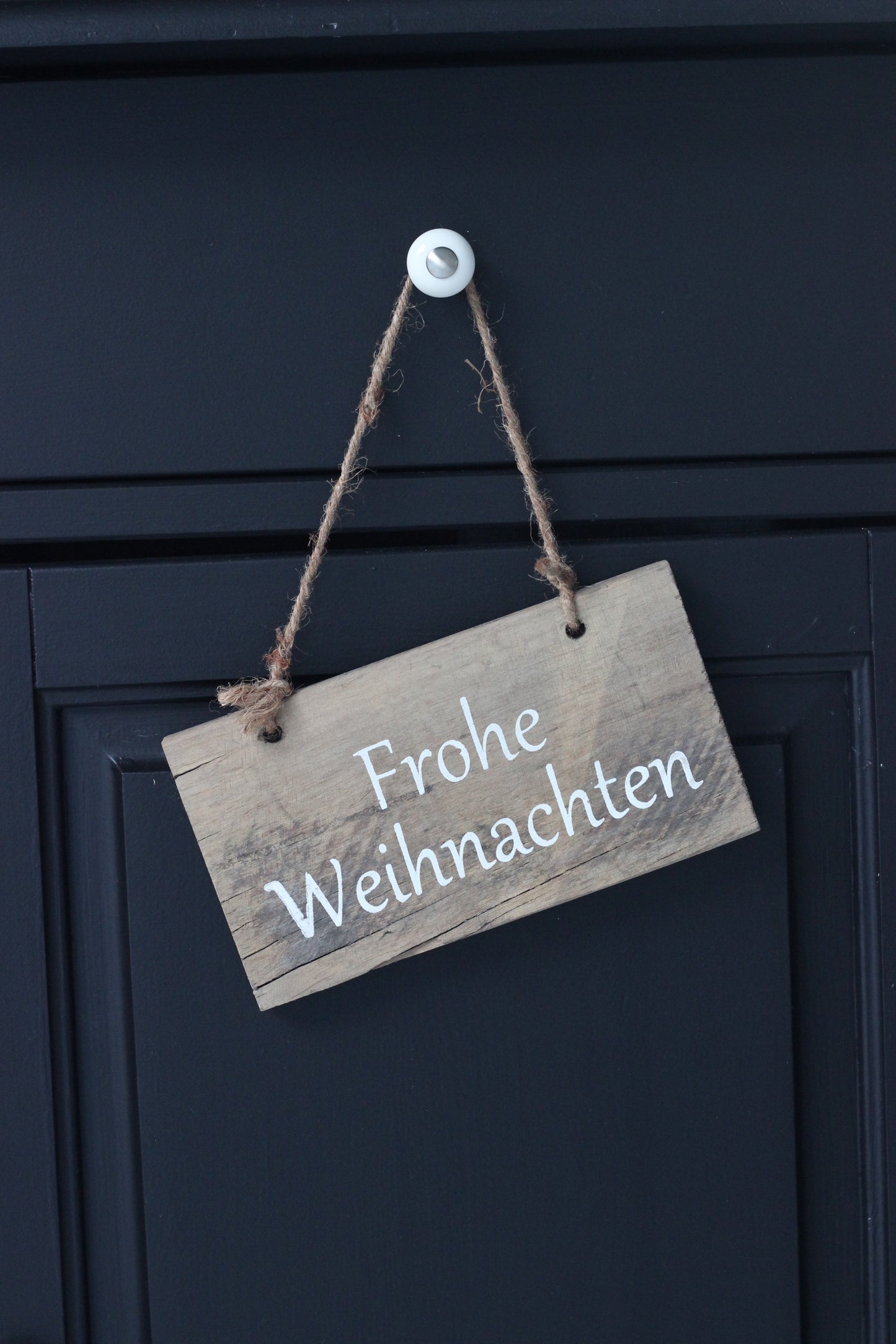 Holzschild Frohe Weihnachten