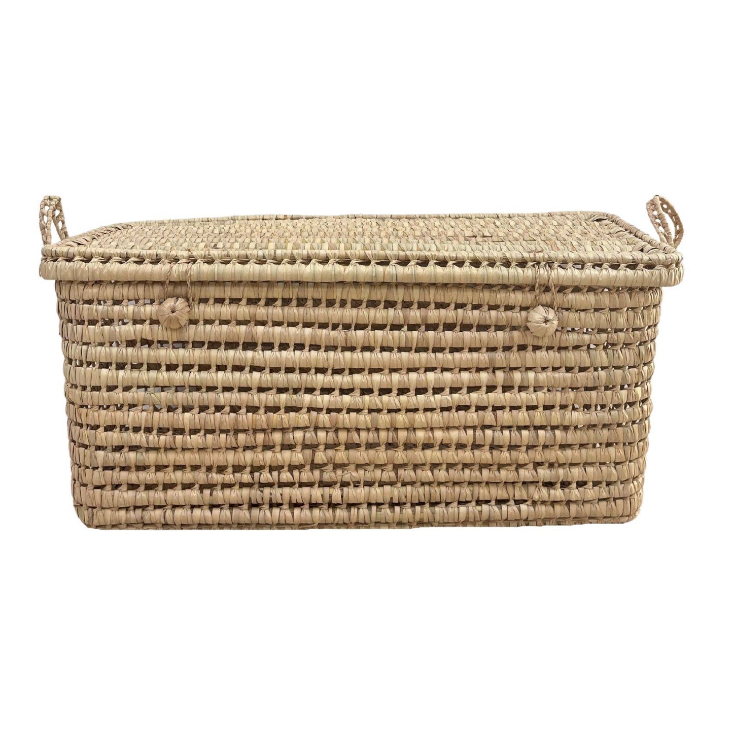Große Aufbewahrungsbox aus Palmblättern, 60 cm