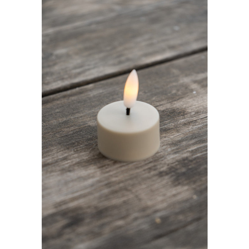 Led Teelichter beige