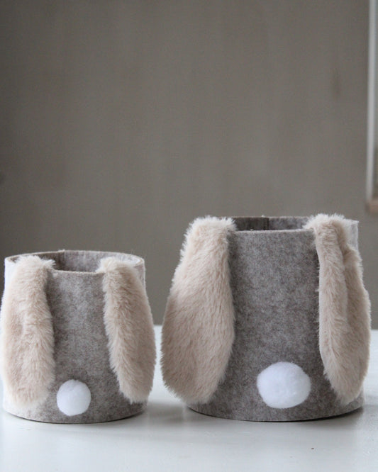 Filzkorb Hase 2er Set