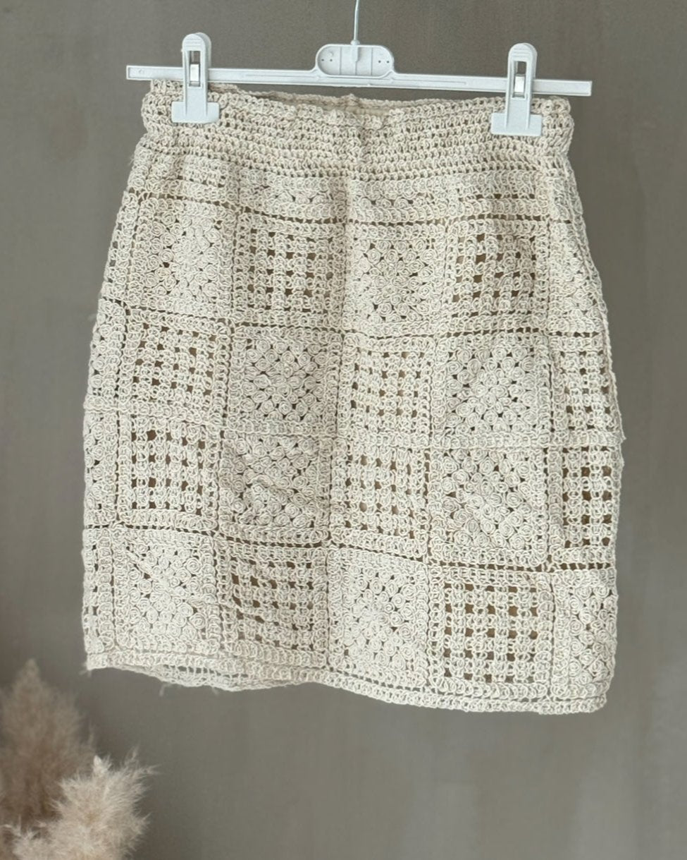 Häkelrock short