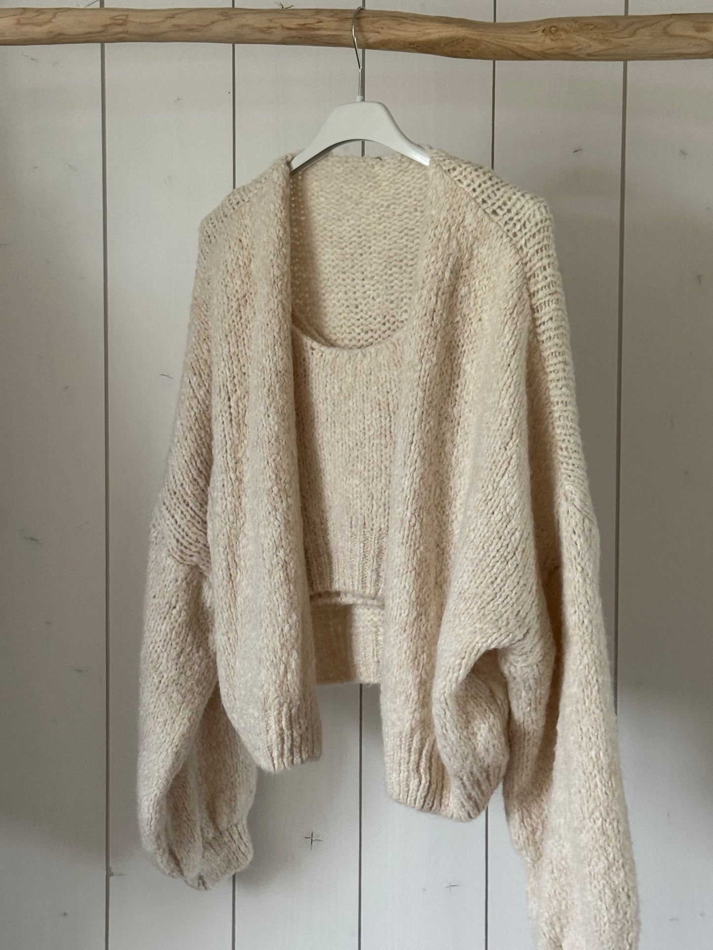 Strickjacke mit Top