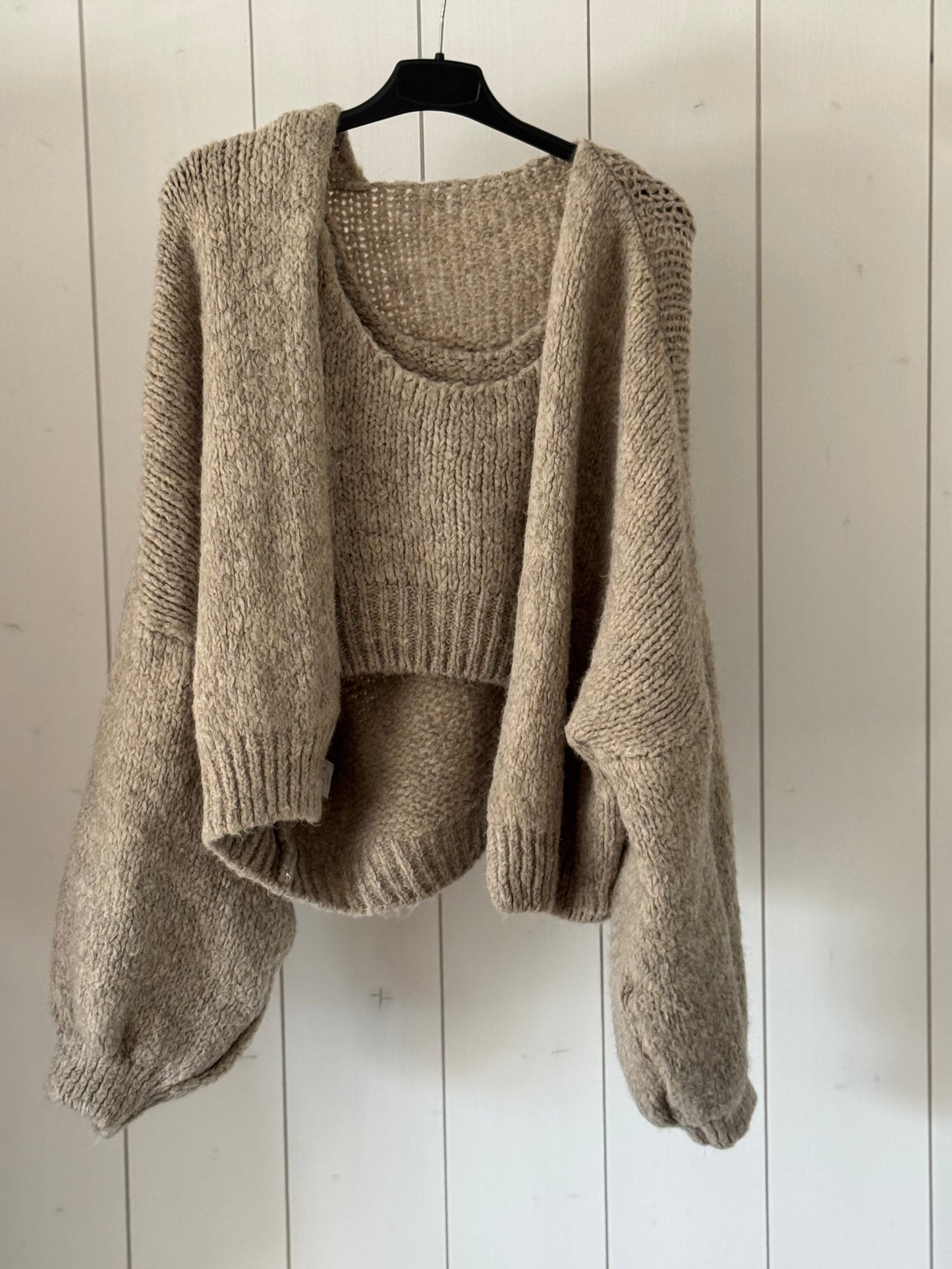 Strickjacke mit Top