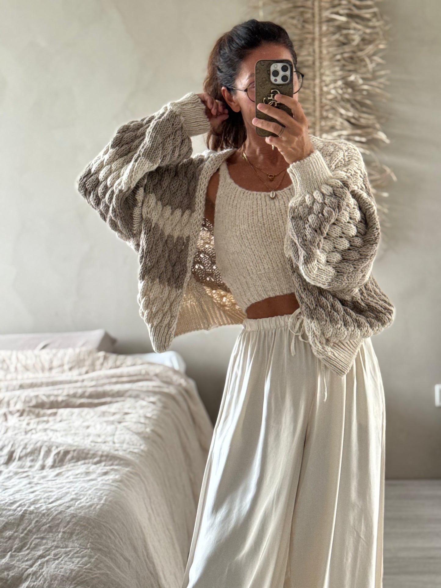 Strickjacke Bubble