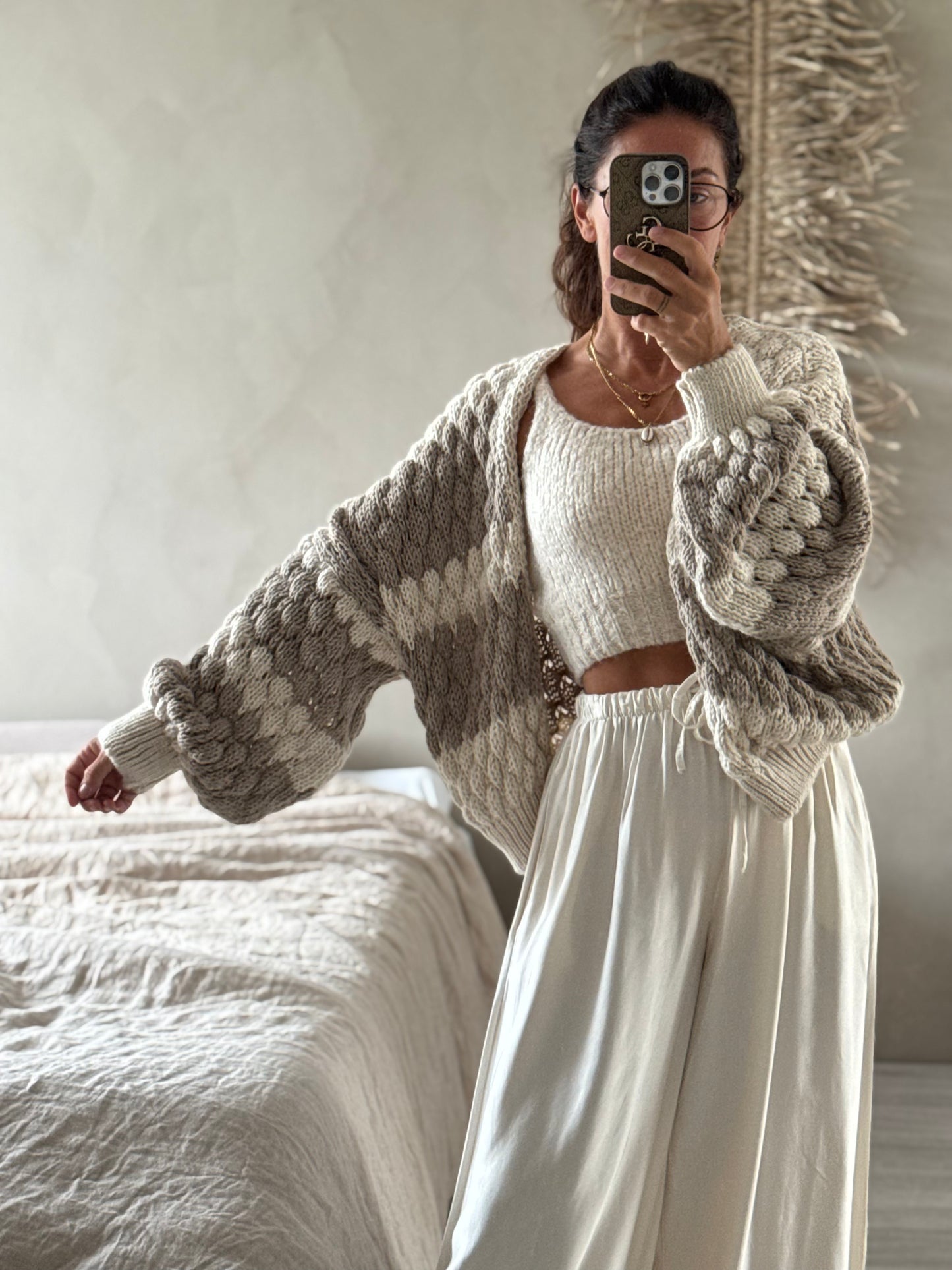 Strickjacke Bubble