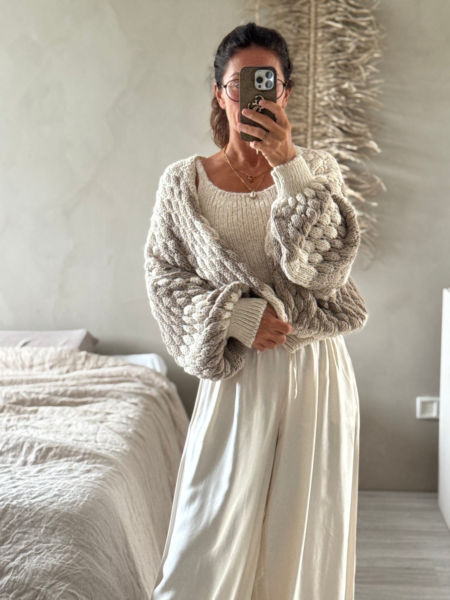 Strickjacke Bubble