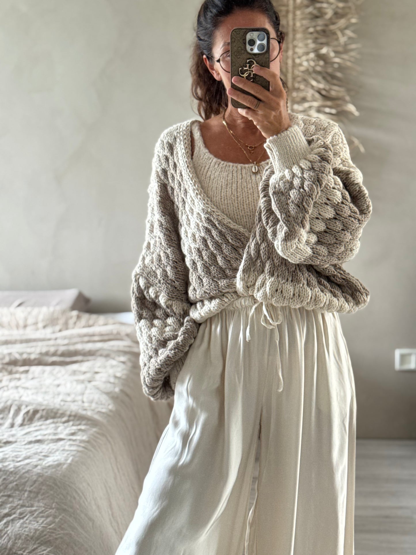 Strickjacke Bubble