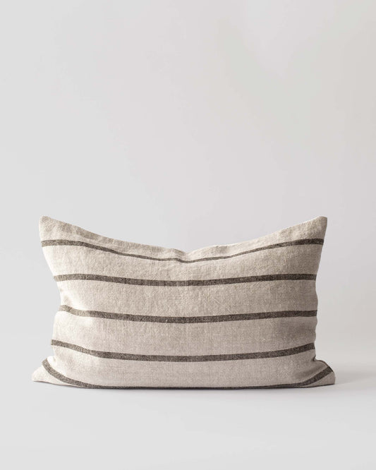 Melvin Kissenhülle 40x60 - taupe gestreift